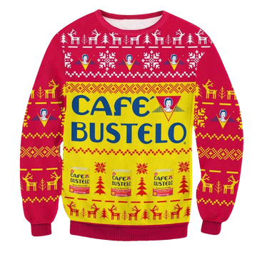 Cafe Bustelo Ugly Christmas Sweater - Moonbestprint