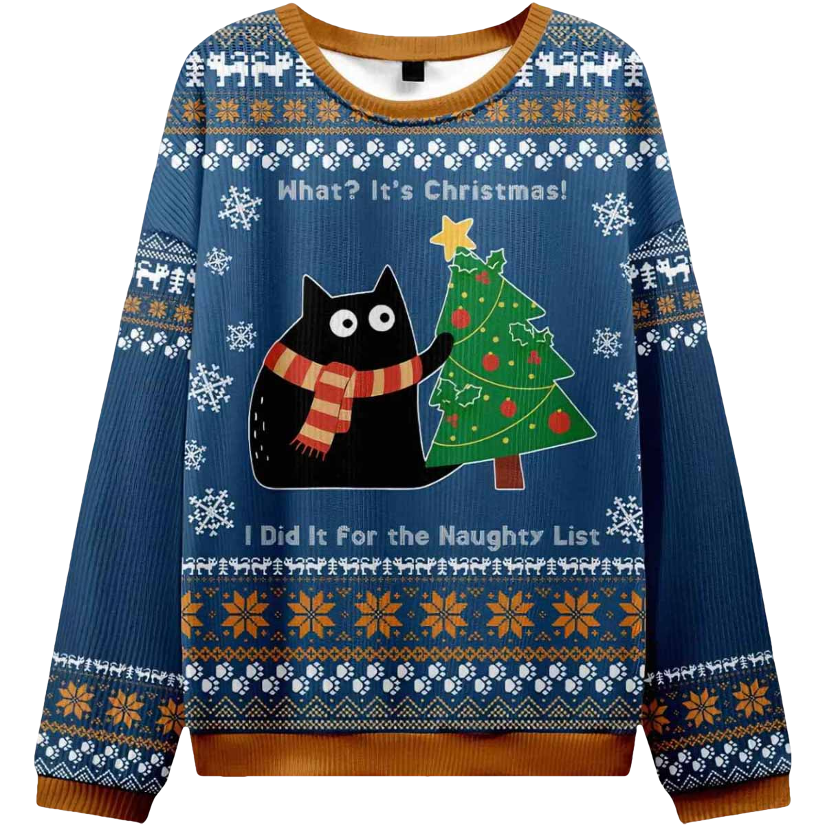 What Its Christmas Cat Ugly Christmas Sweater - Moonbestprint