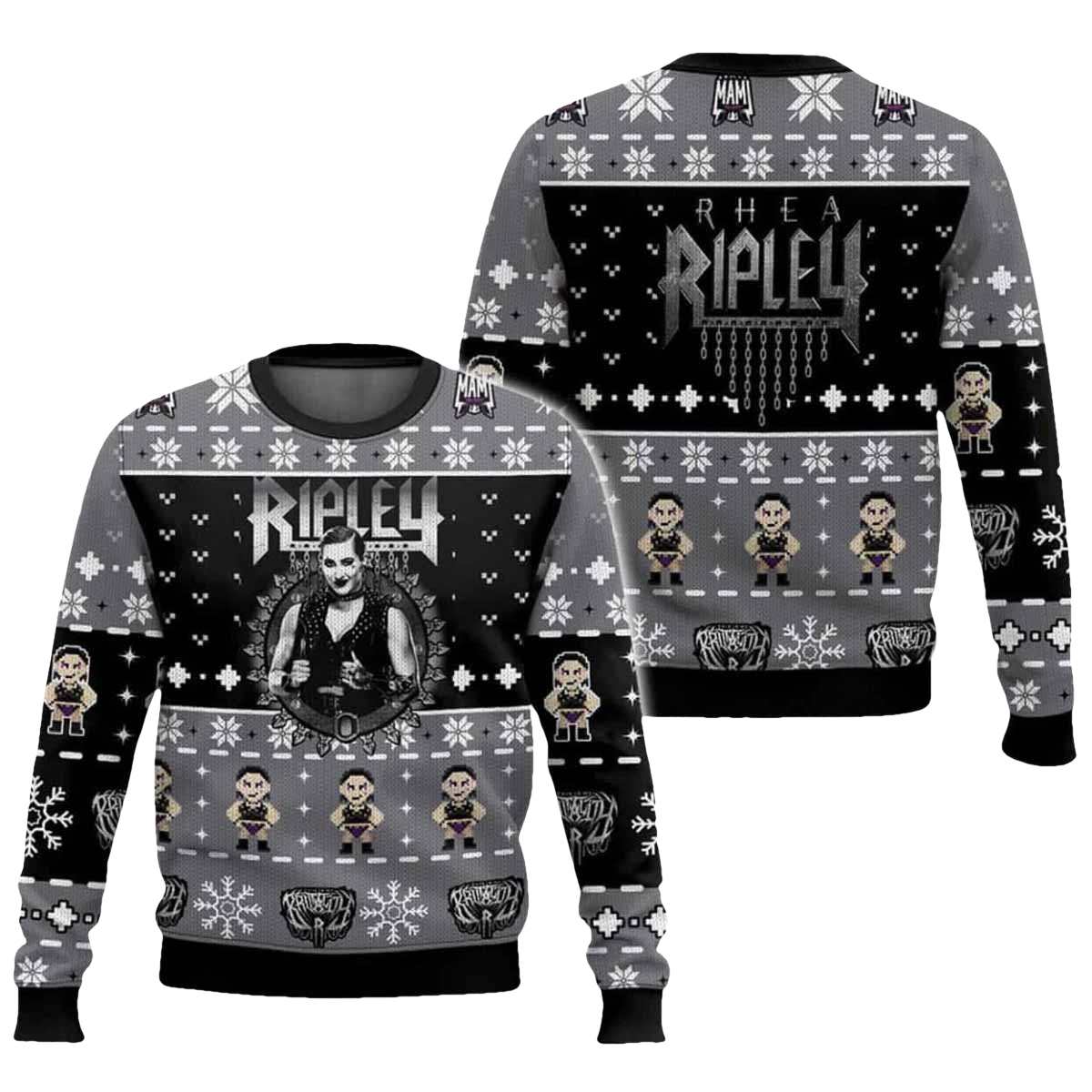 Rhea Ripley Ugly Christmas Sweater - Moonbestprint