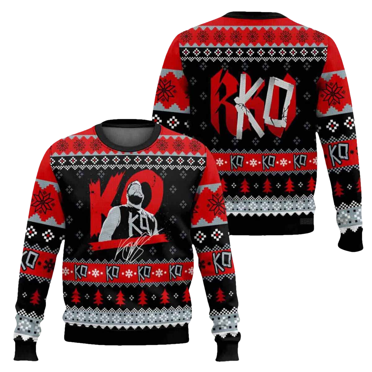 Kevin Owens KO Ugly Christmas Sweater - Moonbestprint