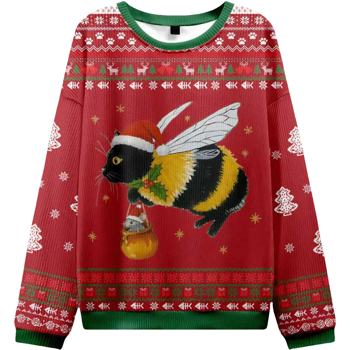 Catbee Funny Ugly Christmas Sweater - Moonbestprint