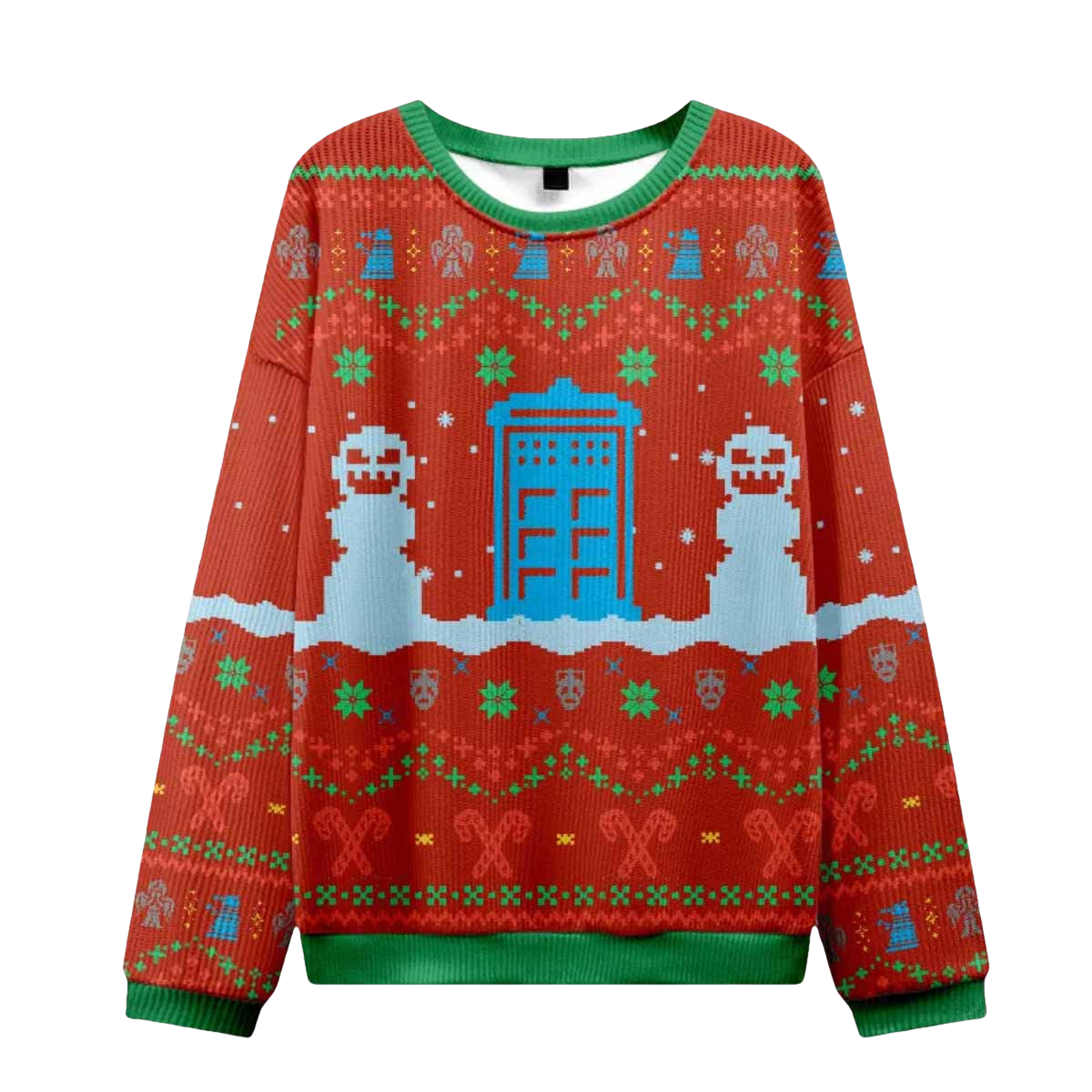 Doctor Who Red Ugly Christmas Sweater - Moonbestprint