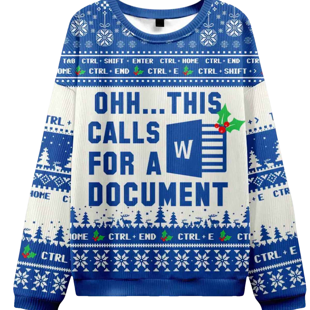 Ohh This Calls For A Document Ugly Christmas Sweater - Moonbestprint