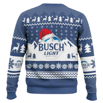 Busch Light Santa Hat Ugly Christmas Sweater - Moonbestprint