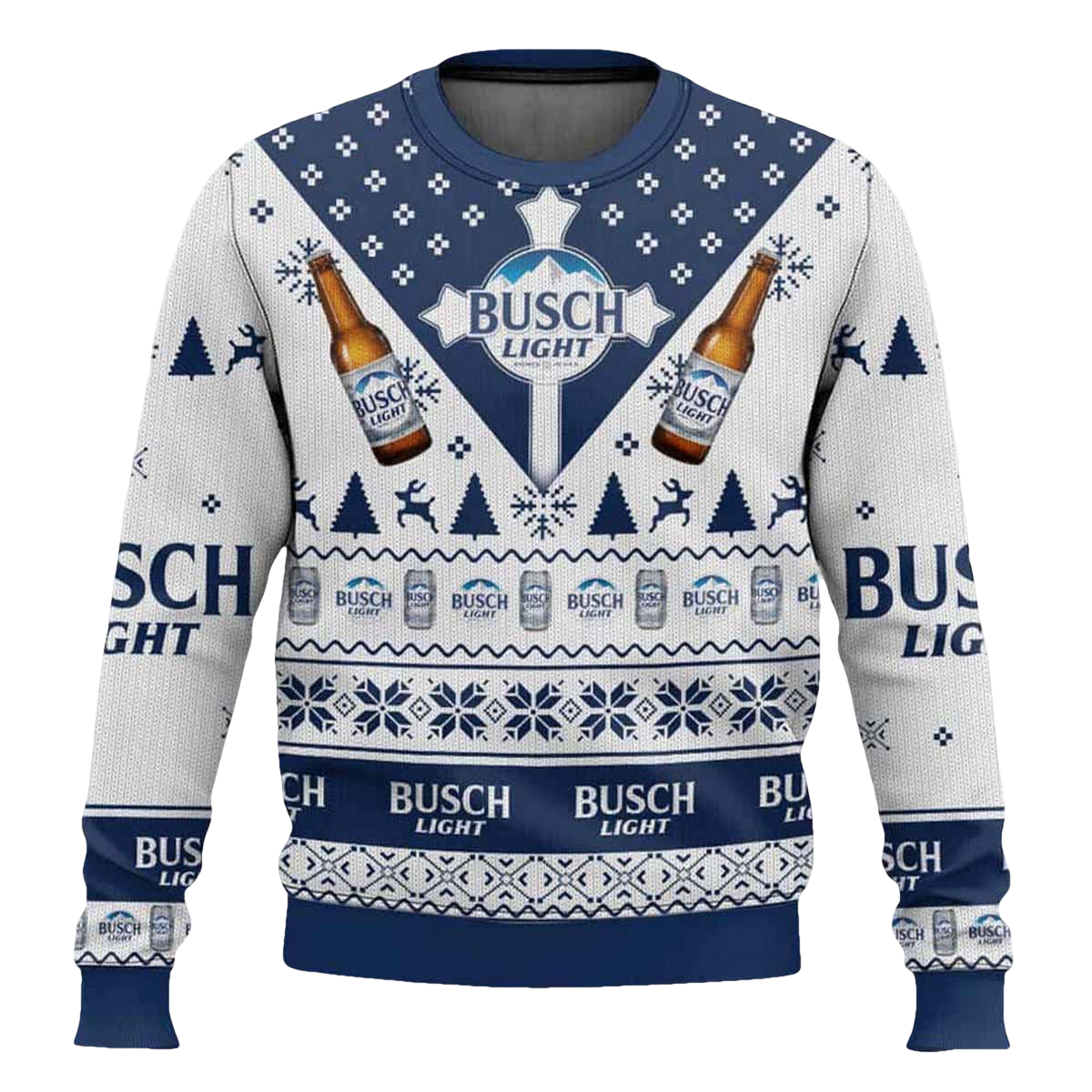 Busch Light Ugly Christmas Sweater - Moonbestprint