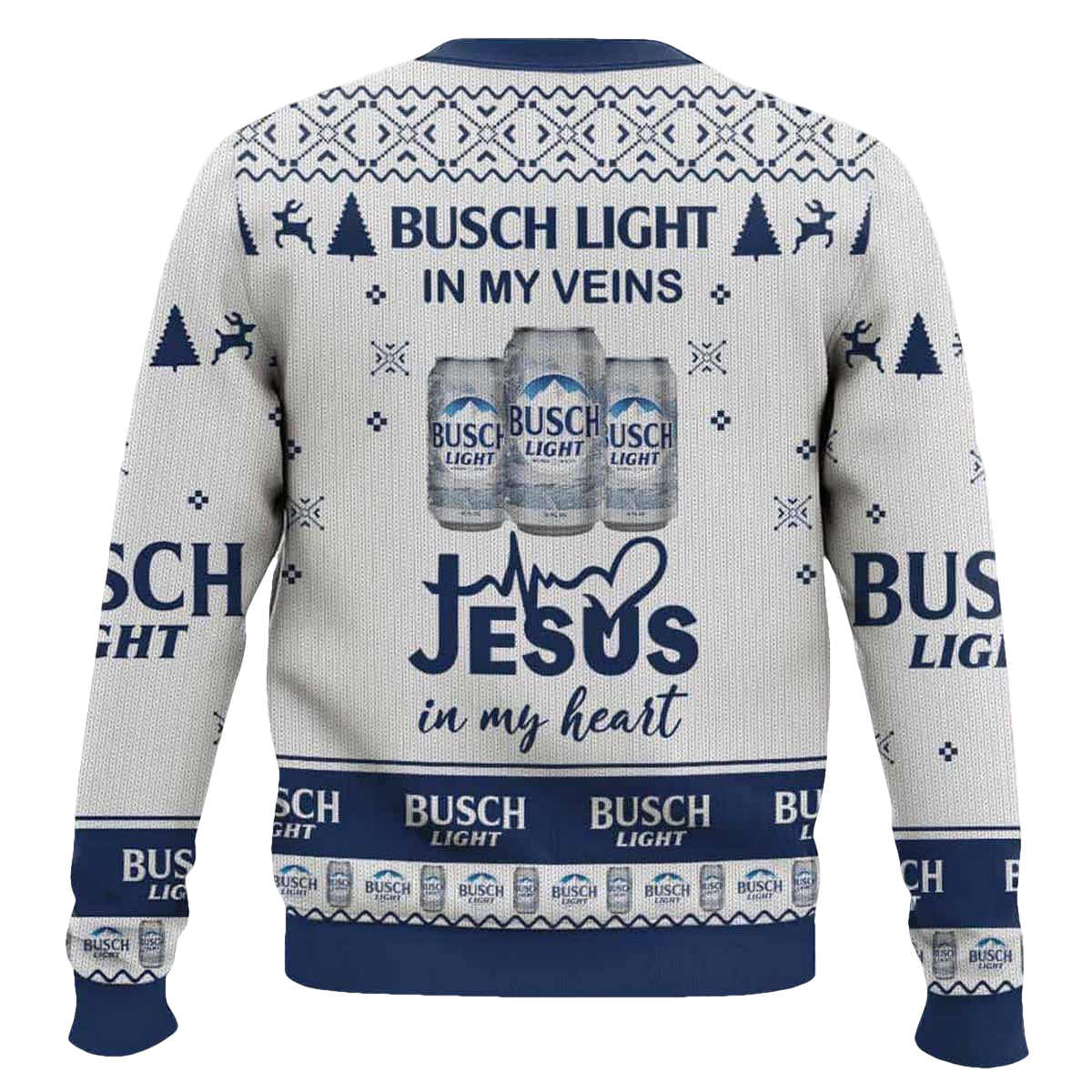Busch Light Ugly Christmas Sweater - Moonbestprint