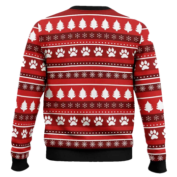 Black Cat Dashing Through The No Ugly Christmas Sweater - Moonbestprint