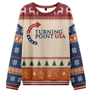 Charlie Kirk Turning Point USA Christmas Sweater - Moonbestprint