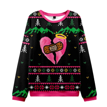 Jesus Heals Broken Hearts Ugly Christmas Sweater - Moonbestprint
