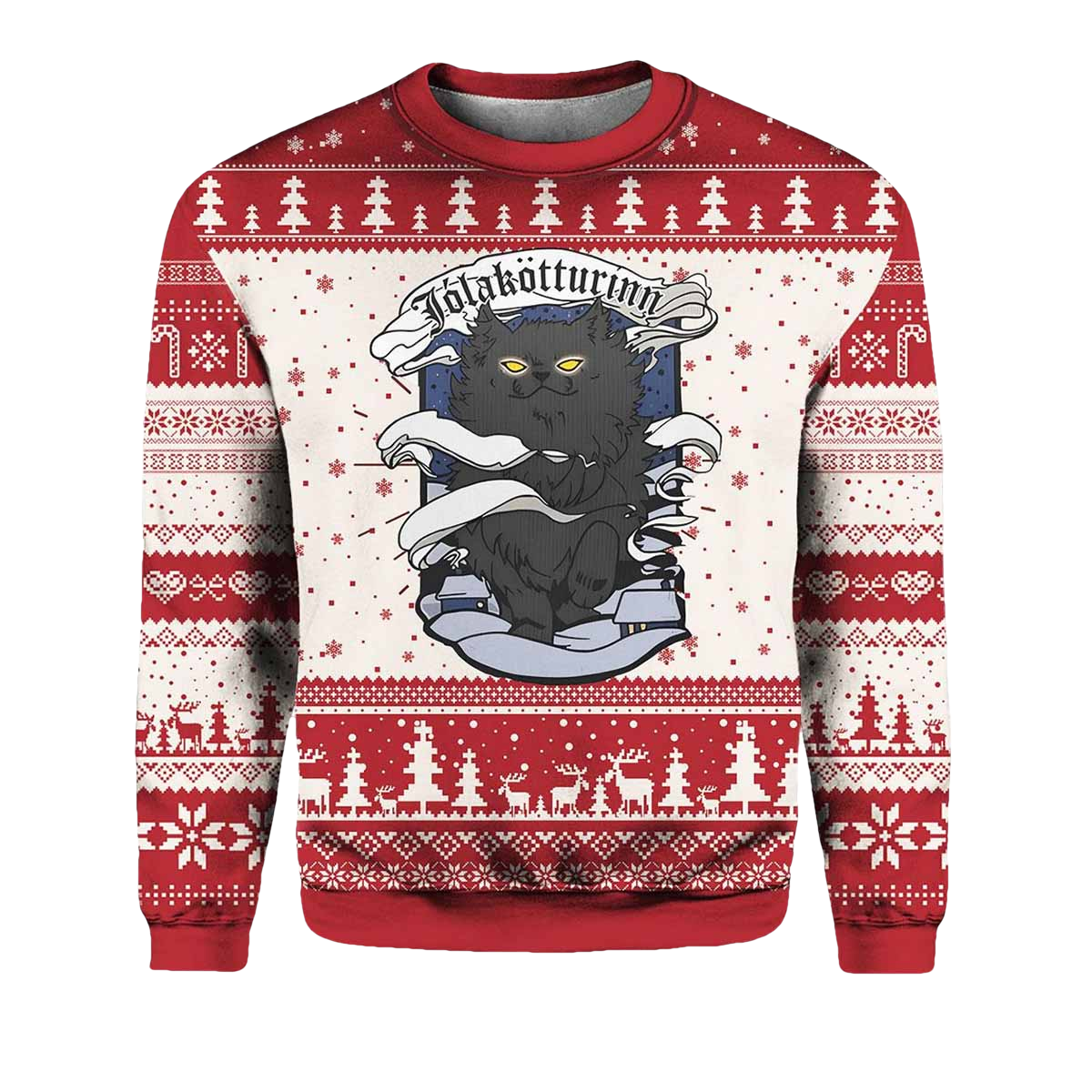 Yule Cat Jolakotturinn Ugly Christmas Sweater - Moonbestprint
