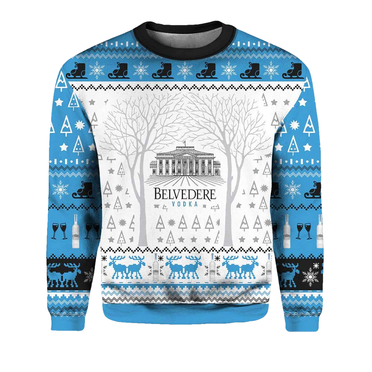 Belvedere Vodka 3D Printed Ugly Christmas Sweater - Moonbestprint
