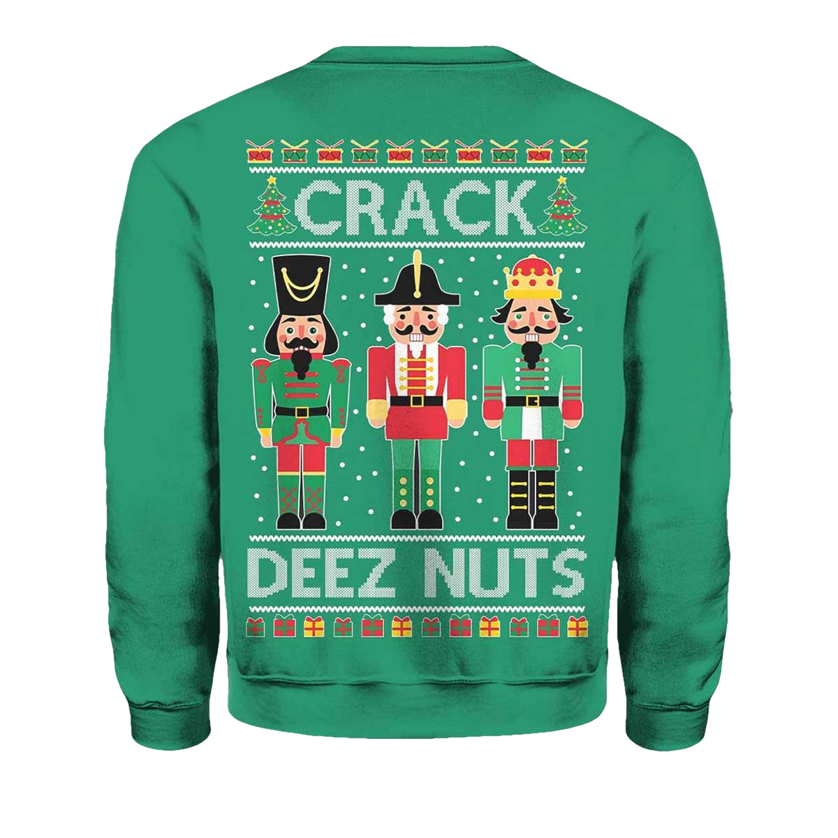 Crack Deez Nuts Ugly Christmas Sweater - Moonbestprint