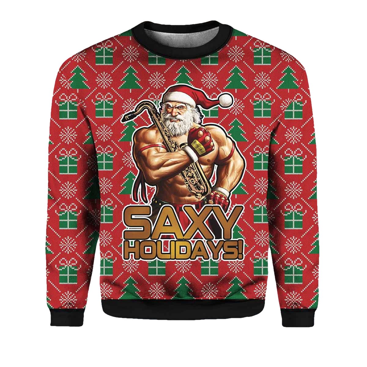 Saxy Holidays Ugly Christmas Sweater - Moonbestprint