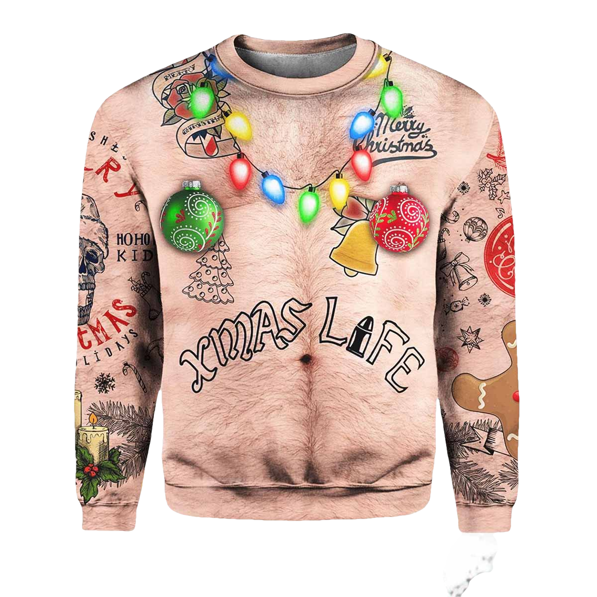 Topless Xmas Life Ugly Christmas Sweater - Moonbestprint
