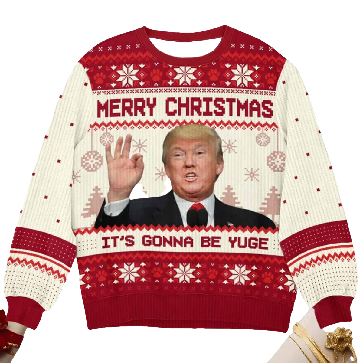 Merry Christmas It's Gonna Be Yuge Ugly Christmas Sweater - Moonbestprint