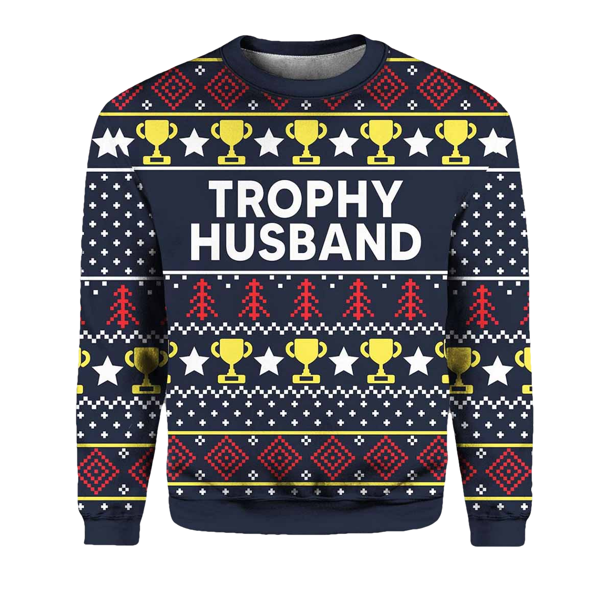Trophy Husband Ugly Christmas Sweater - Moonbestprint