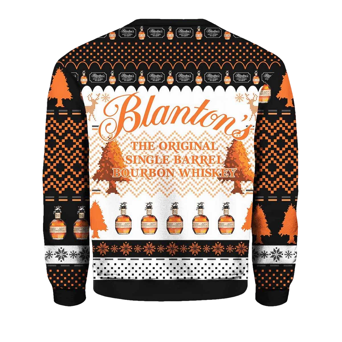 Blanton's Bourbon Whiskey Ugly Christmas Sweater - Moonbestprint