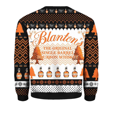 Blanton's Bourbon Whiskey Ugly Christmas Sweater - Moonbestprint