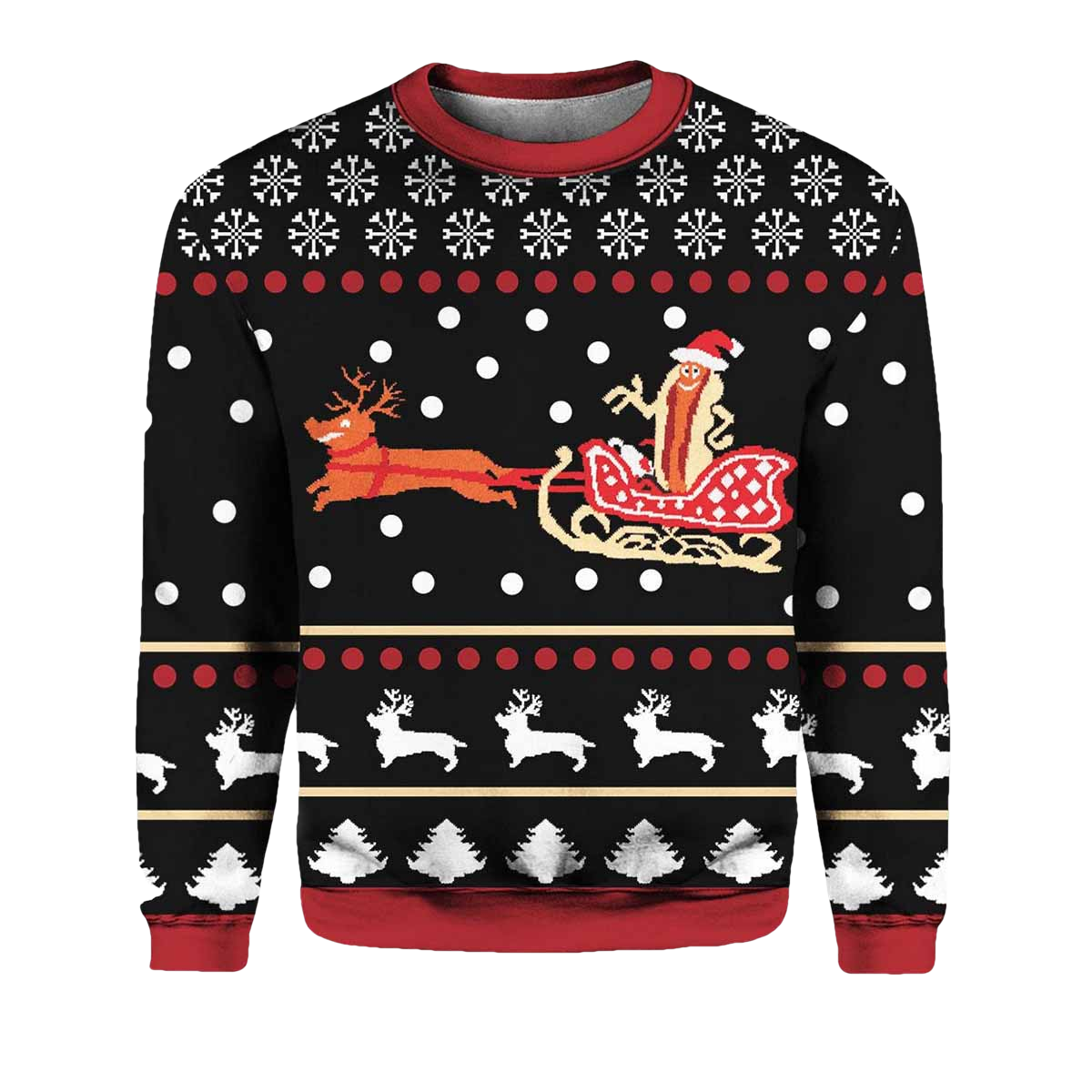 Wienerschnitzel Ugly Christmas Sweater - Moonbestprint