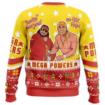 Mega Powers Macho Man and Hulk Hogan Ugly Christmas Sweater - Moonbestprint