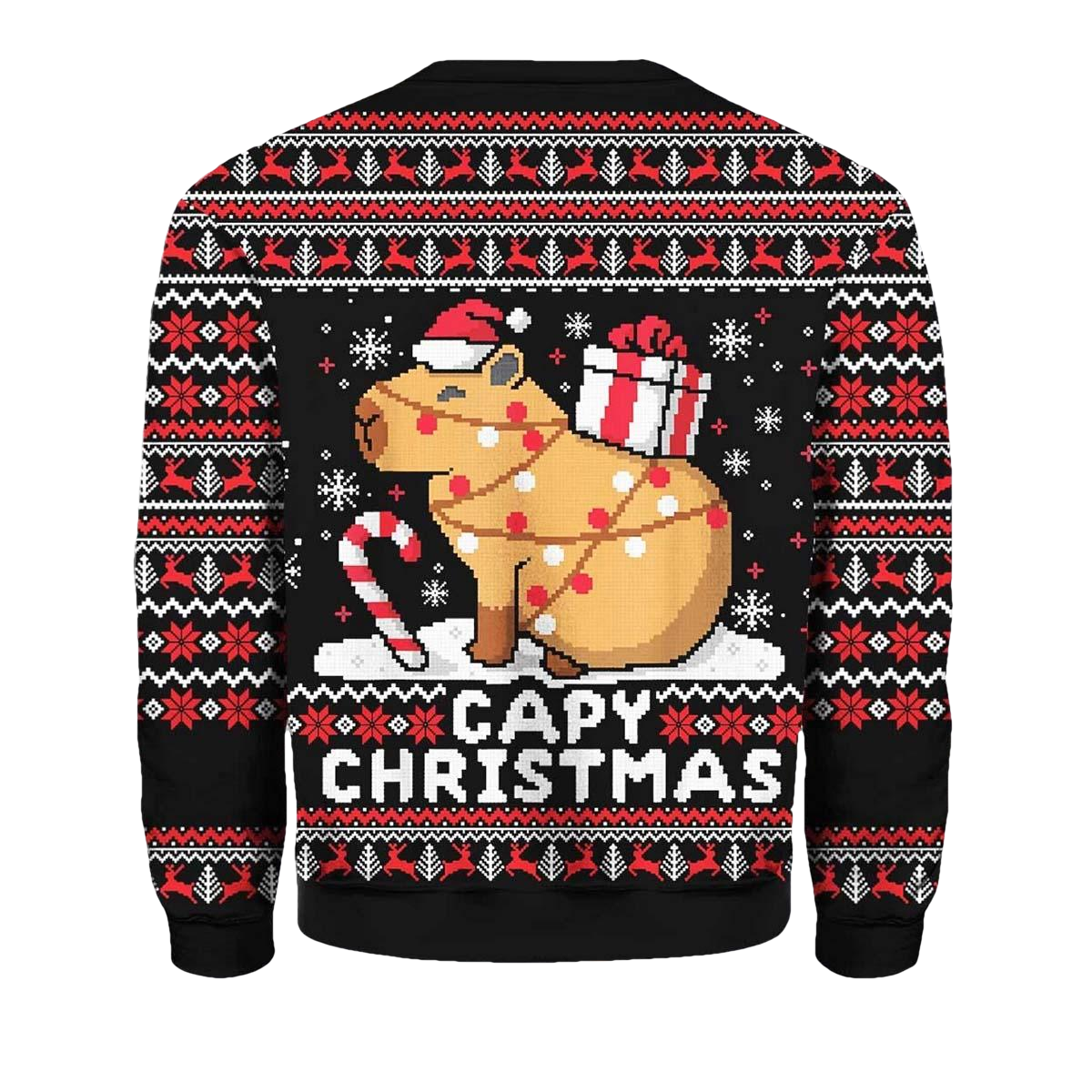 Capybara Capy Christmas Ugly Christmas Sweater - Moonbestprint