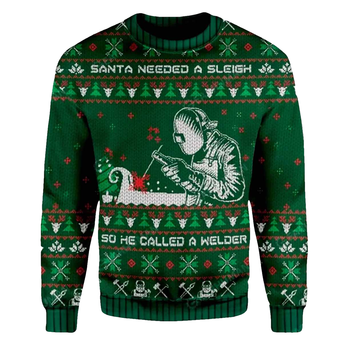 Welder Ugly Christmas Sweater - Moonbestprint