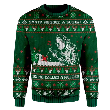Welder Ugly Christmas Sweater - Moonbestprint