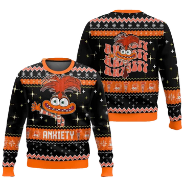 Anxiety Inside Out Ugly Christmas Sweater - Moonbestprint