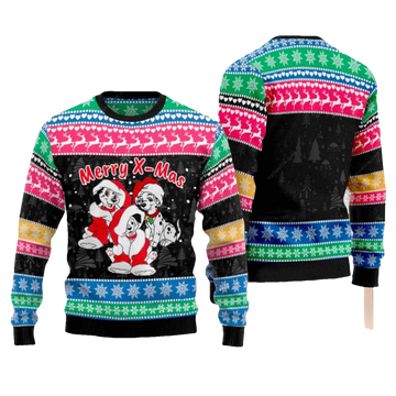 Dalmatian Dog Ugly Xmas Sweater - Moonbestprint