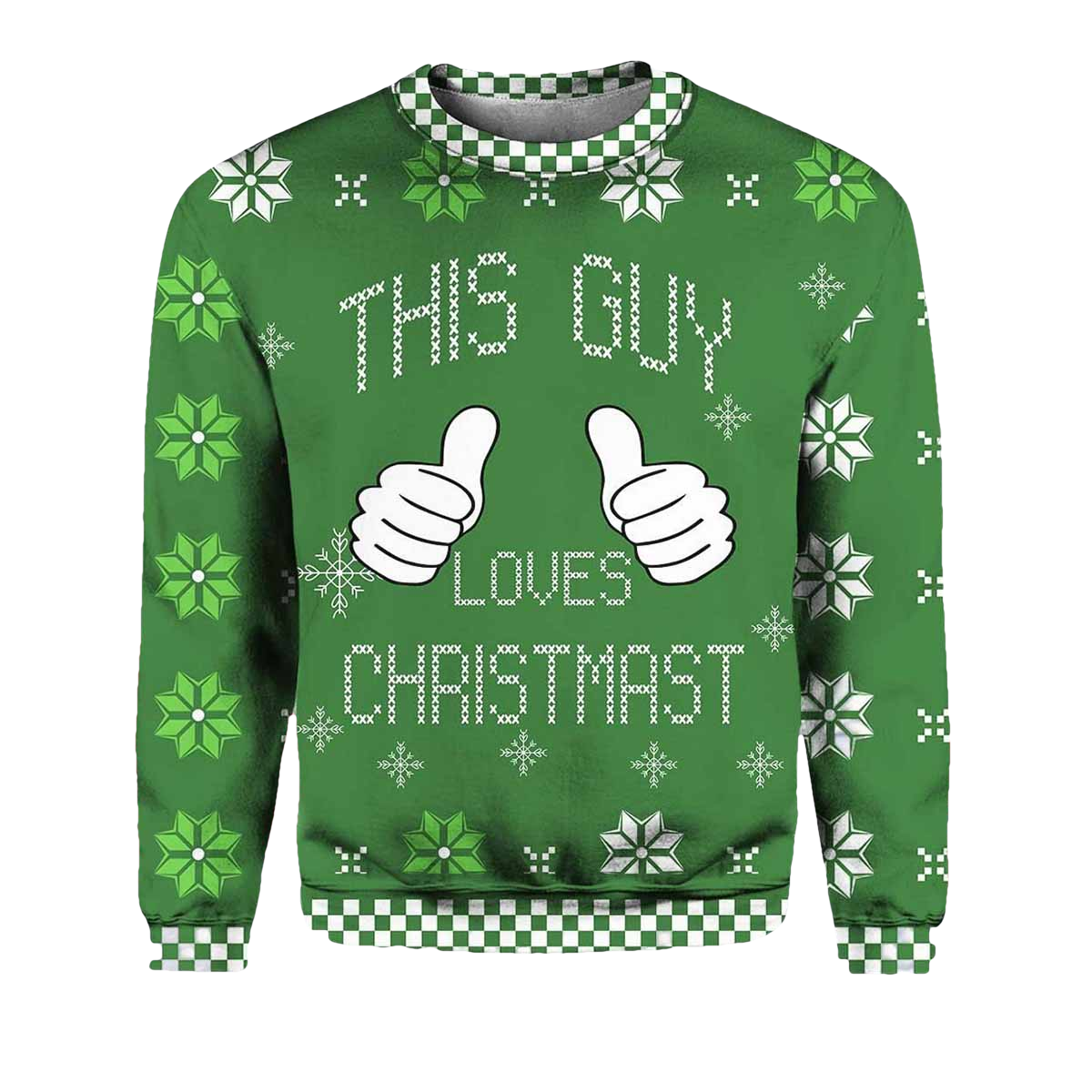 This Guy Loves Christmas Ugly Christmas Sweater - Moonbestprint