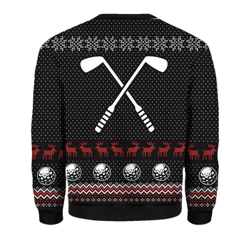 Santa Claus Golf Sucks Ugly Christmas Sweater - Moonbestprint