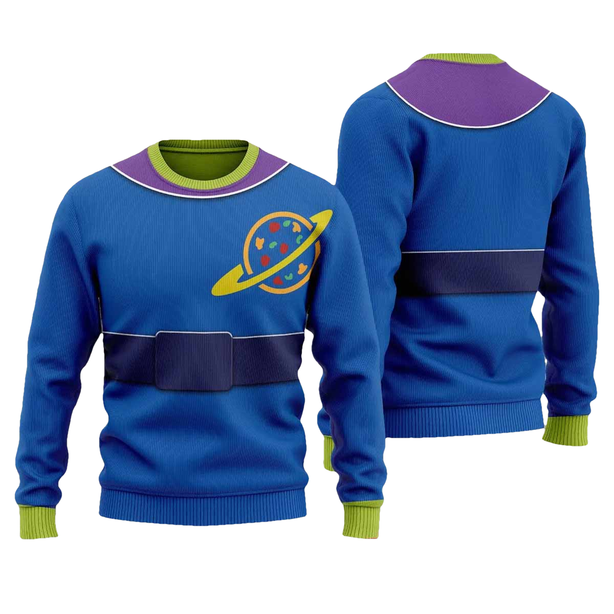 Little Green Aliens Ugly Christmas Sweater - Moonbestprint
