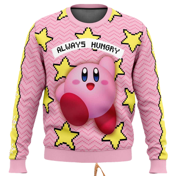 Always Hungry Kirby Ugly Christmas Sweater - Moonbestprint