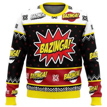 Bazinga The Big Bang Theory Ugly Christmas Sweater - Moonbestprint