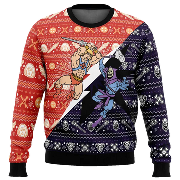 He-Man vs Skeletor Ugly Christmas Sweater - Moonbestprint