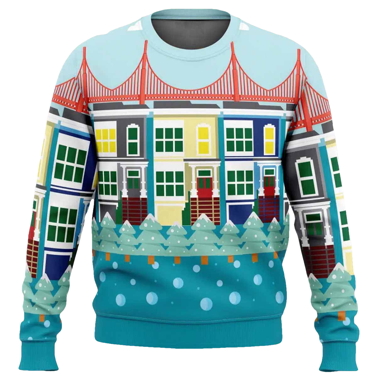 Everywhere Full House Ugly Christmas Sweater - Moonbestprint