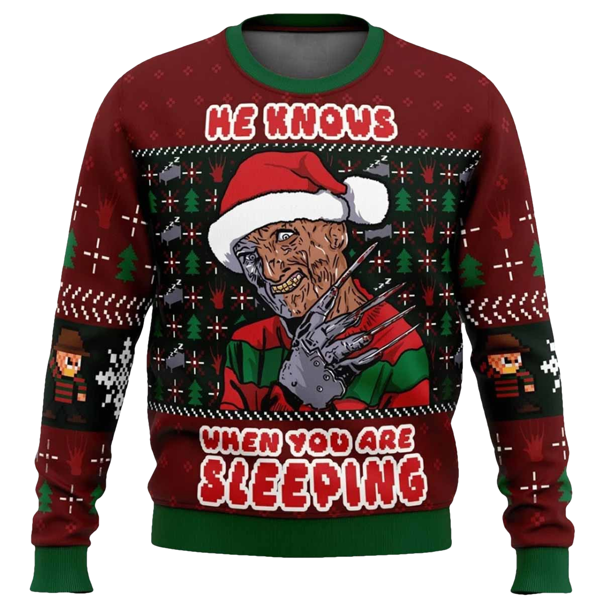 Freddy Krueger When You Are Sleeping Christmas Sweater - Moonbestprint