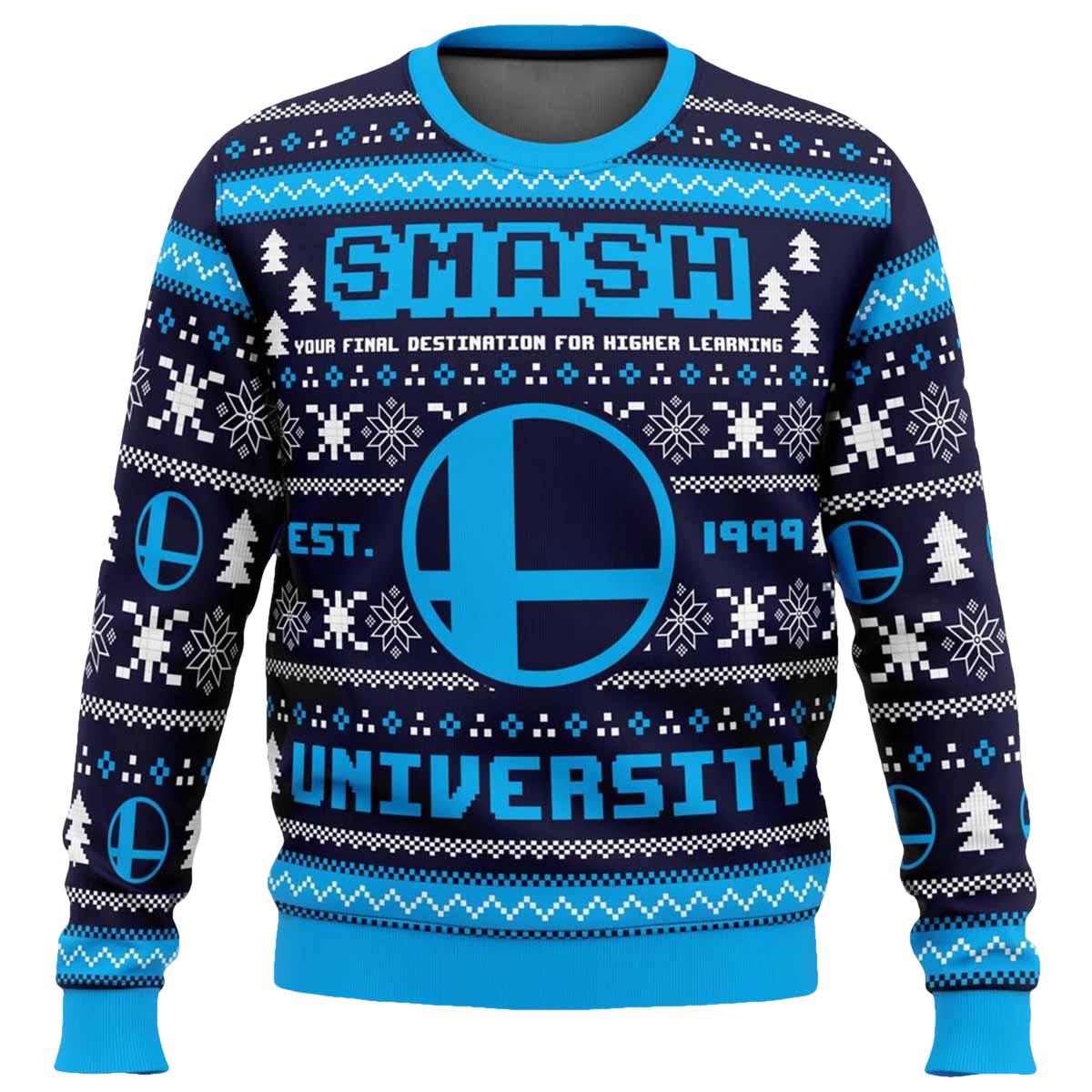 Smash University Super Smash Bros Ugly Christmas Sweater - Moonbestprint