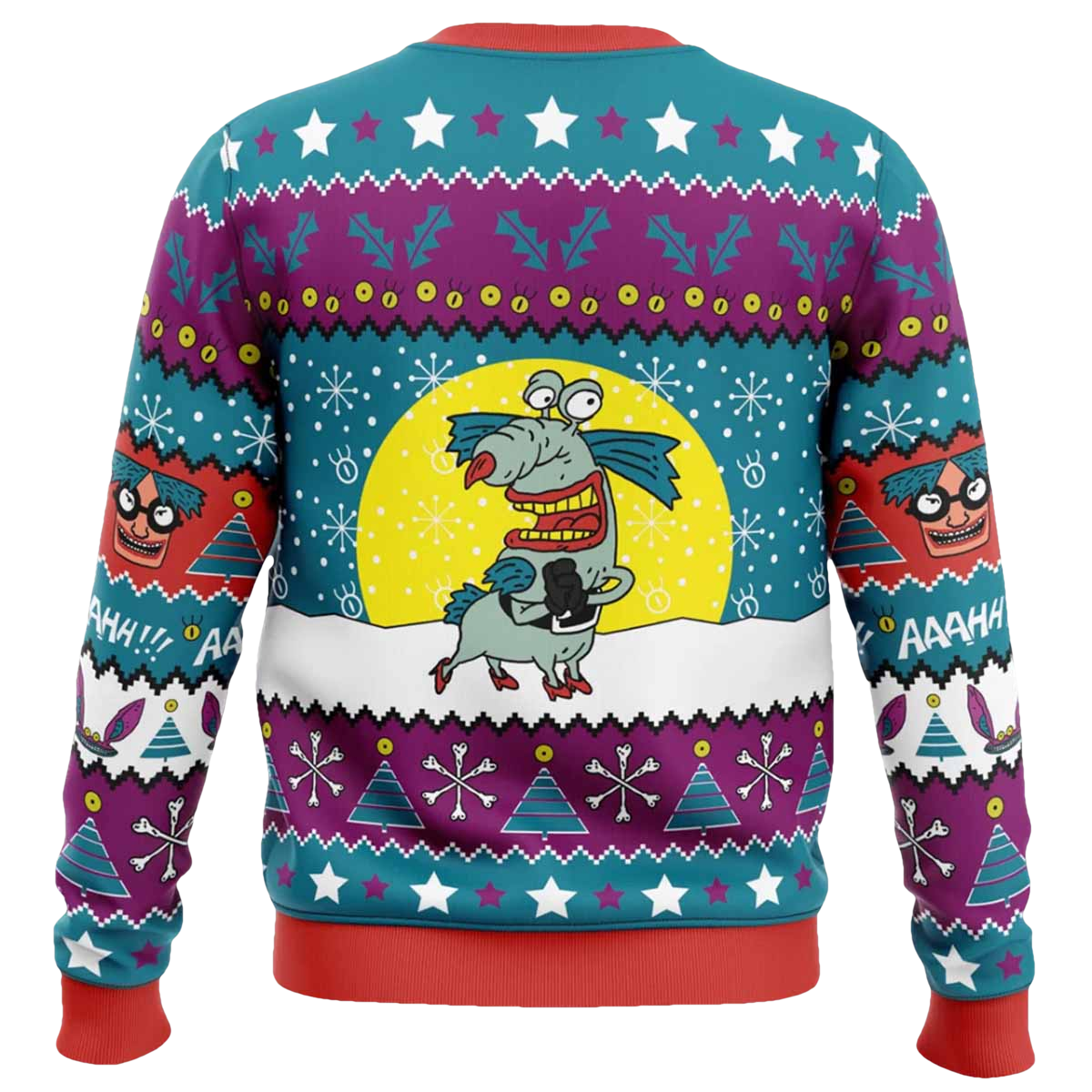 Aaahh Real Monsters Ugly Christmas Sweater - Moonbestprint