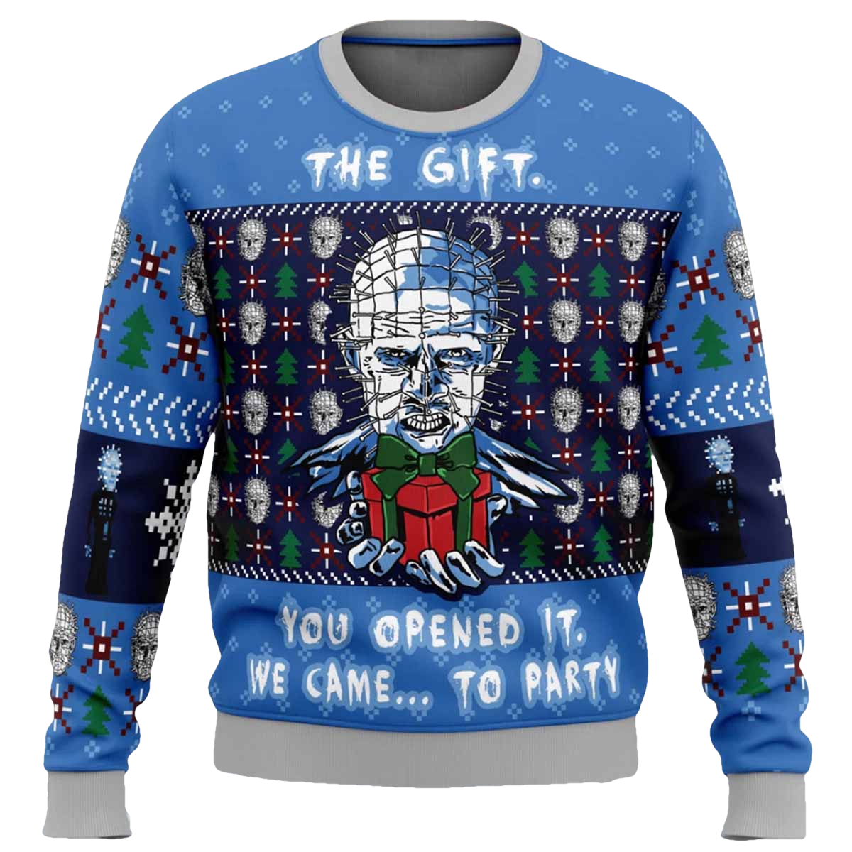 The Gift You Opened It We Came Hellraiser Ugly Christmas Sweater - Moonbestprint