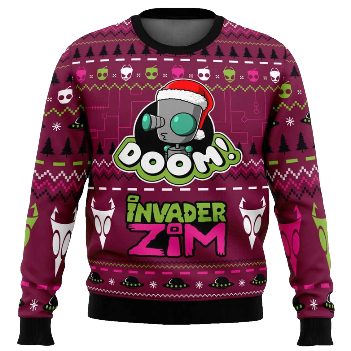 Doom Invader Zim Christmas Sweater - Moonbestprint