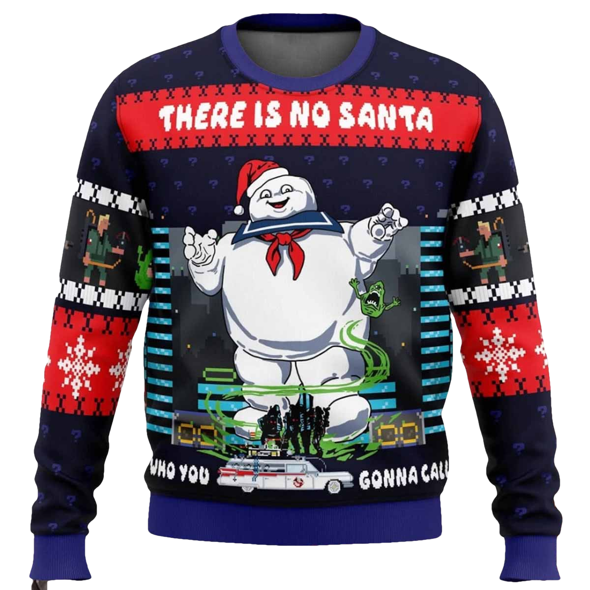 There Is No Santa Ghostbusters Ugly Christmas Sweater - Moonbestprint
