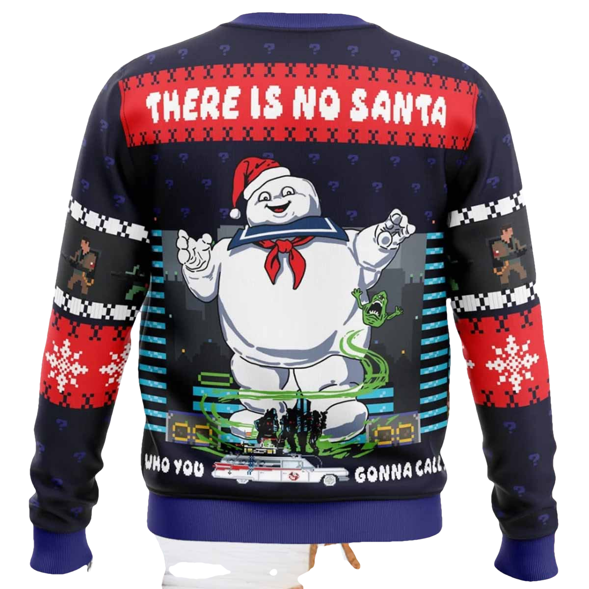 There Is No Santa Ghostbusters Ugly Christmas Sweater - Moonbestprint