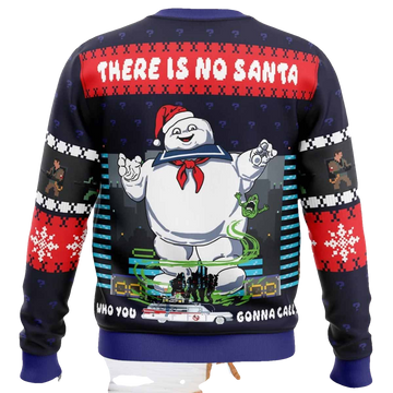 There Is No Santa Ghostbusters Ugly Christmas Sweater - Moonbestprint