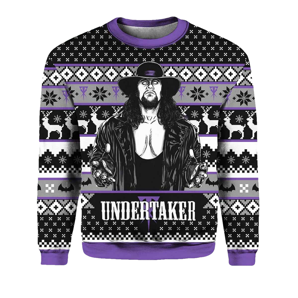 The Undertaker Mark Calaway Ugly Christmas Sweater - Moonbestprint