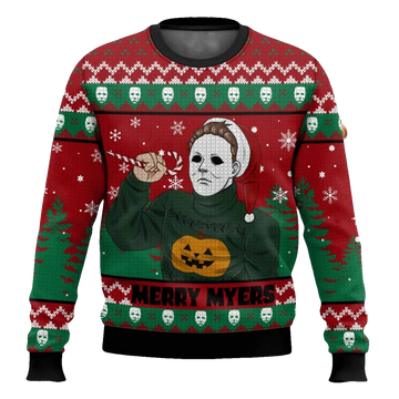Merry Myers Michael Myers Halloween Ugly Sweater - Moonbestprint