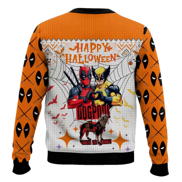 Deadpool Wolverine Halloween Ugly Sweater - Moonbestprint