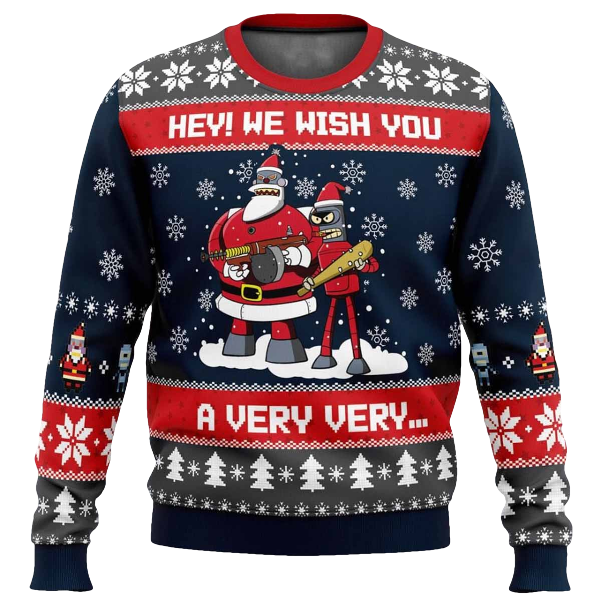 Hey We Wish You A Futurama Christmas Sweater - Moonbestprint
