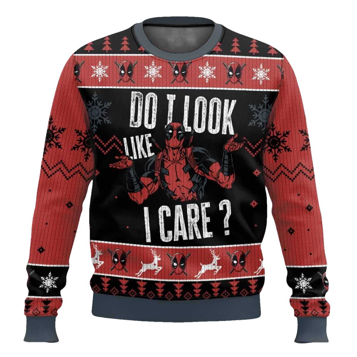 Do I Look Like I Care Deadpool Ugly Sweater - Moonbestprint