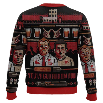 Shaun of the Dead Youve Got Red On You Christmas Ugly Sweater - Moonbestprint